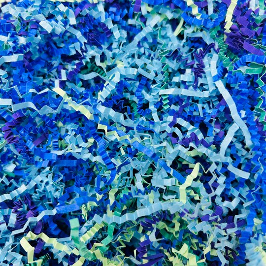 Tree Buddees; Under the Sea Party Crinkle Paper Shred 1 Pound Ocean Birthday Easter Grass Basket Filler – Colorful Paper Filler for Gift Baskets, Party Favor Boxes, Candy Tables & Sea Life Party Decorations; Category:Gift Basket Packaging; Image:1